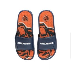 Mens NFL Chicago Bears Gel slip on slides Sz Large 11-12 New